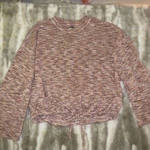 Aerie Tie Bottom Pullover Sweater Top